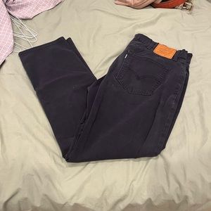 Levi’s Premium - Navy Blue Twill Jeans (Stretch Slim Fit)